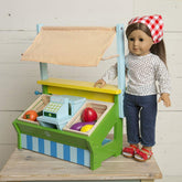 London Kate Wooden Doll Farmer’s Market – Grocery Stand
